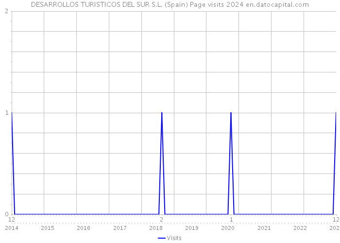 DESARROLLOS TURISTICOS DEL SUR S.L. (Spain) Page visits 2024 