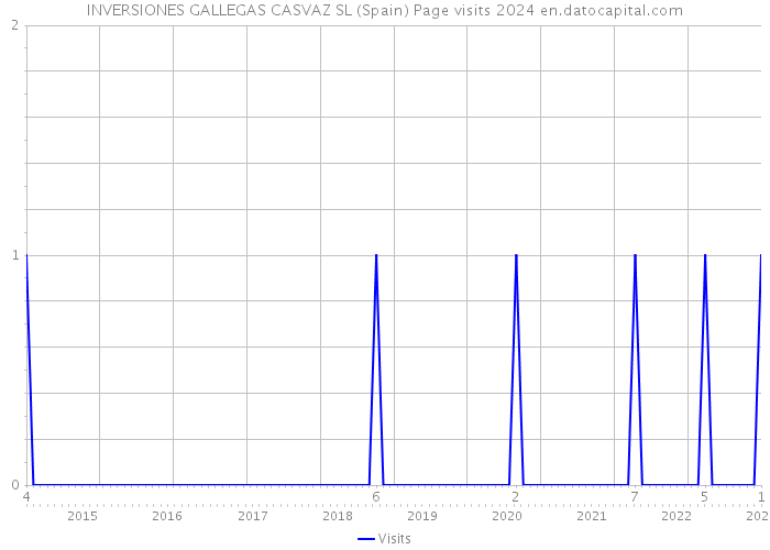INVERSIONES GALLEGAS CASVAZ SL (Spain) Page visits 2024 