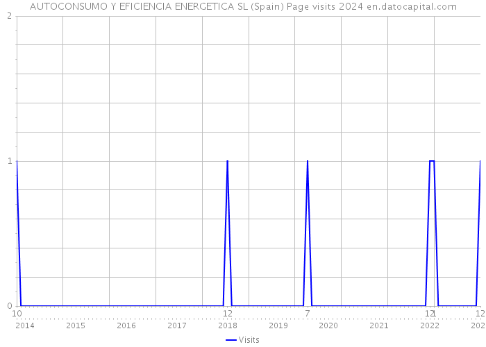 AUTOCONSUMO Y EFICIENCIA ENERGETICA SL (Spain) Page visits 2024 