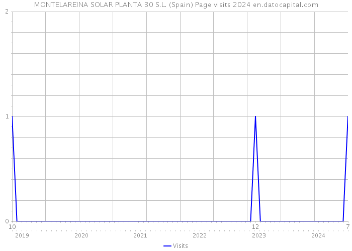 MONTELAREINA SOLAR PLANTA 30 S.L. (Spain) Page visits 2024 