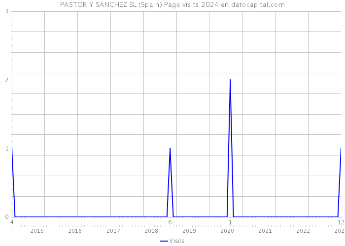 PASTOR Y SANCHEZ SL (Spain) Page visits 2024 