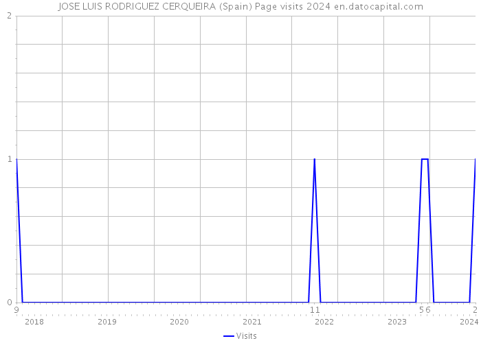 JOSE LUIS RODRIGUEZ CERQUEIRA (Spain) Page visits 2024 