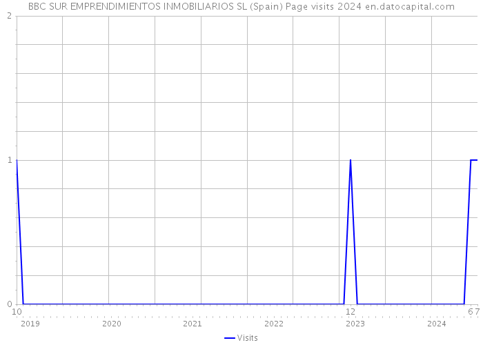 BBC SUR EMPRENDIMIENTOS INMOBILIARIOS SL (Spain) Page visits 2024 