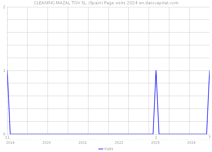 CLEANING MAZAL TOV SL. (Spain) Page visits 2024 