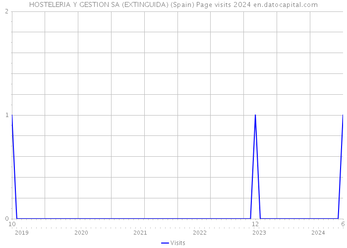 HOSTELERIA Y GESTION SA (EXTINGUIDA) (Spain) Page visits 2024 