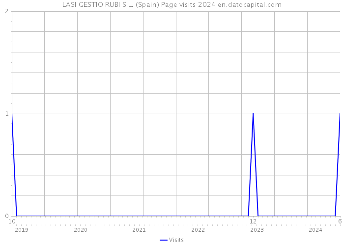 LASI GESTIO RUBI S.L. (Spain) Page visits 2024 