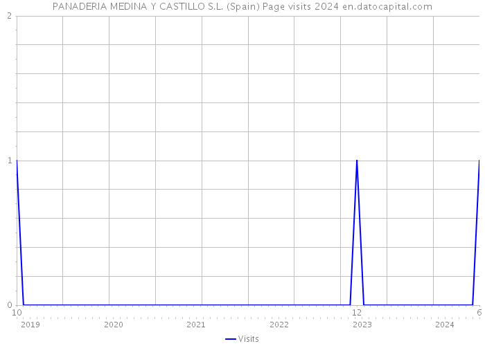 PANADERIA MEDINA Y CASTILLO S.L. (Spain) Page visits 2024 