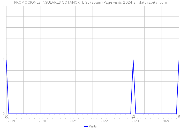 PROMOCIONES INSULARES COTANORTE SL (Spain) Page visits 2024 