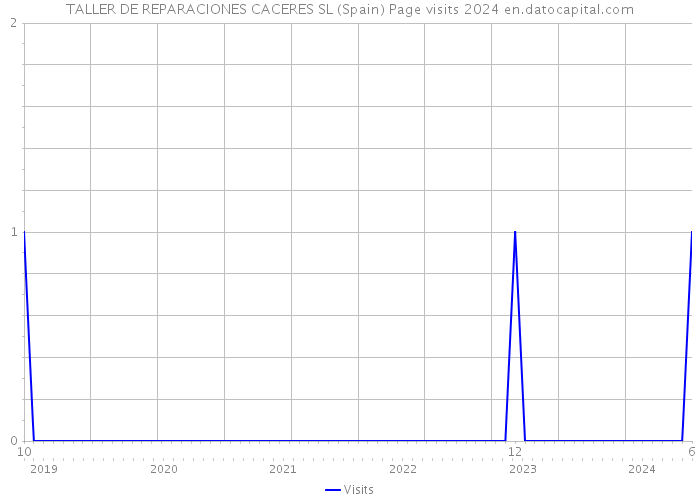 TALLER DE REPARACIONES CACERES SL (Spain) Page visits 2024 