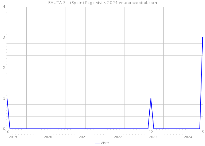 BAUTA SL. (Spain) Page visits 2024 