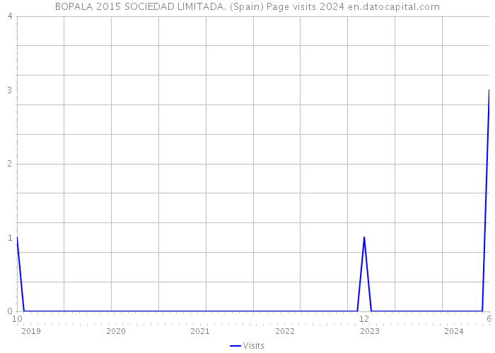 BOPALA 2015 SOCIEDAD LIMITADA. (Spain) Page visits 2024 