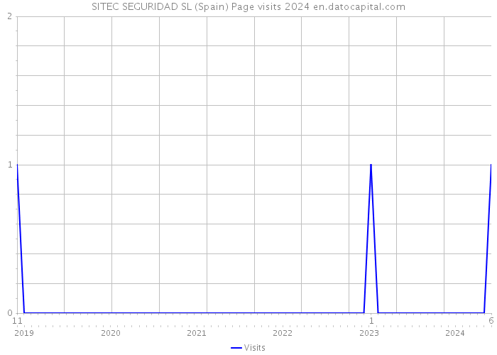 SITEC SEGURIDAD SL (Spain) Page visits 2024 