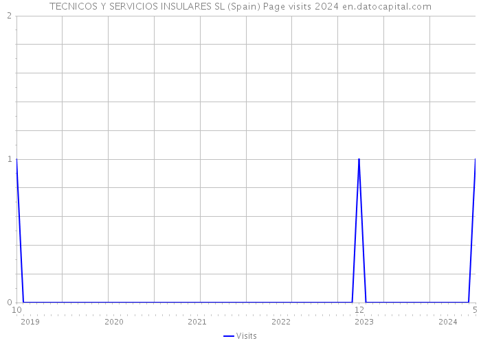 TECNICOS Y SERVICIOS INSULARES SL (Spain) Page visits 2024 