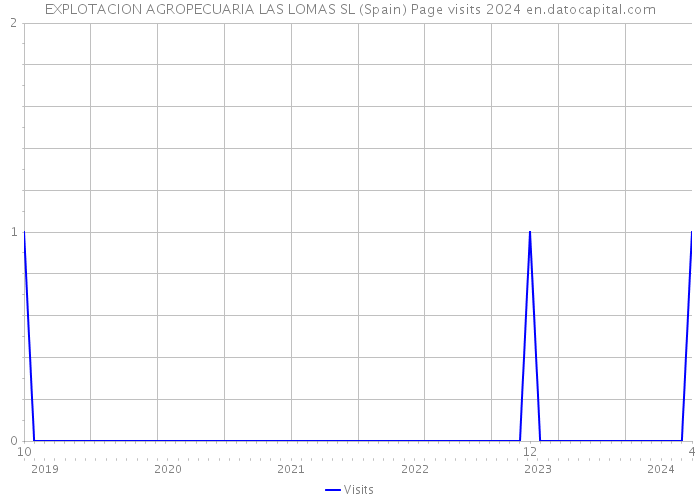 EXPLOTACION AGROPECUARIA LAS LOMAS SL (Spain) Page visits 2024 