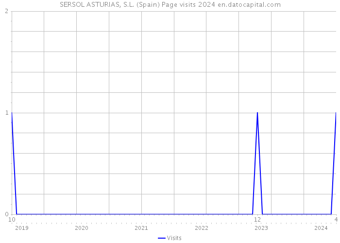 SERSOL ASTURIAS, S.L. (Spain) Page visits 2024 