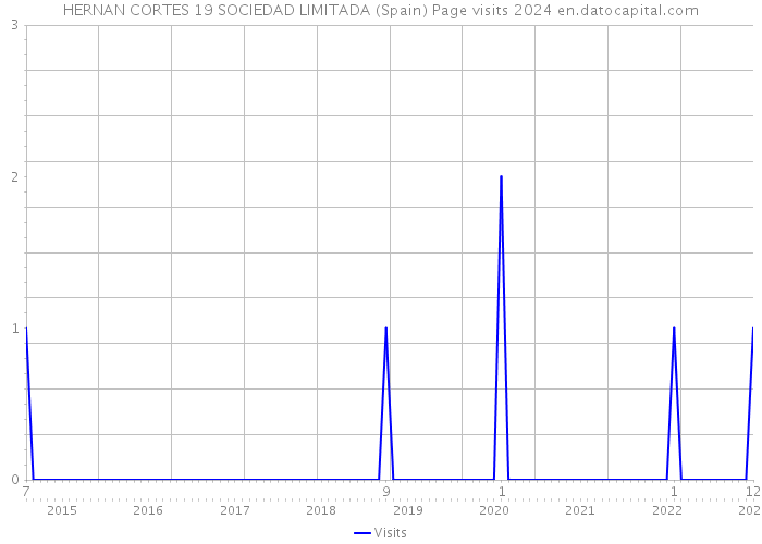 HERNAN CORTES 19 SOCIEDAD LIMITADA (Spain) Page visits 2024 