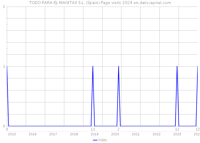 TODO PARA EL MANITAS S.L. (Spain) Page visits 2024 