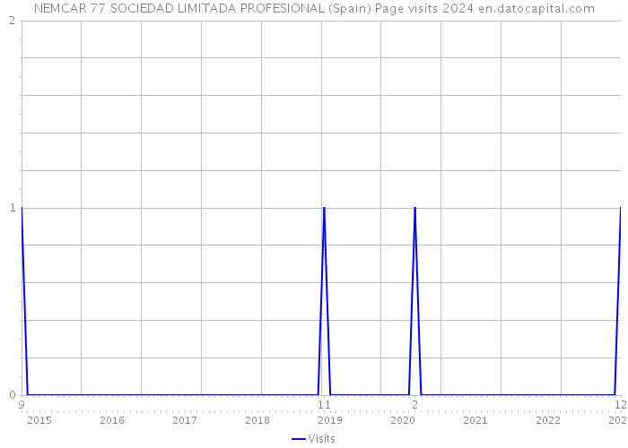 NEMCAR 77 SOCIEDAD LIMITADA PROFESIONAL (Spain) Page visits 2024 