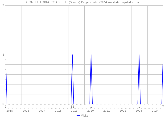 CONSULTORIA COASE S.L. (Spain) Page visits 2024 