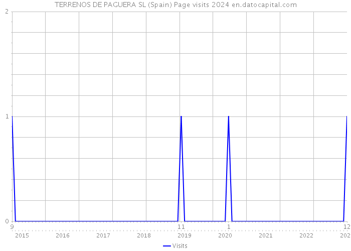 TERRENOS DE PAGUERA SL (Spain) Page visits 2024 