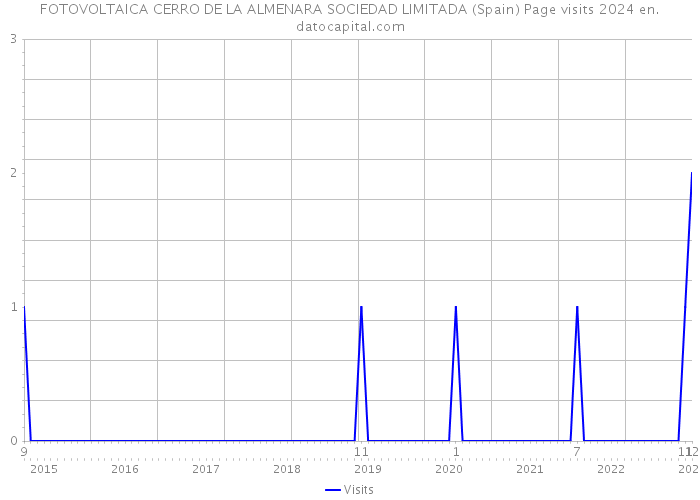 FOTOVOLTAICA CERRO DE LA ALMENARA SOCIEDAD LIMITADA (Spain) Page visits 2024 