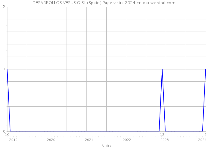 DESARROLLOS VESUBIO SL (Spain) Page visits 2024 