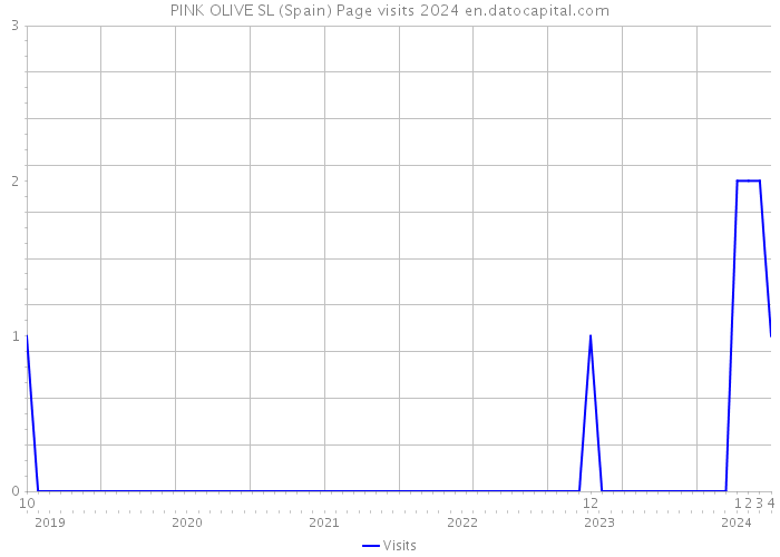 PINK OLIVE SL (Spain) Page visits 2024 