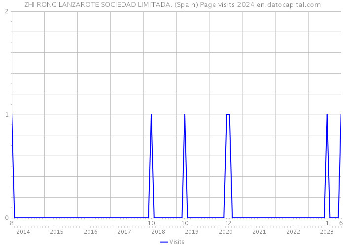 ZHI RONG LANZAROTE SOCIEDAD LIMITADA. (Spain) Page visits 2024 