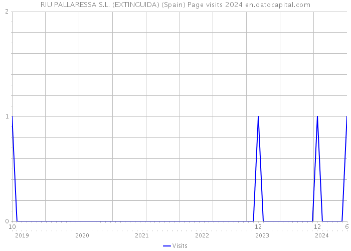 RIU PALLARESSA S.L. (EXTINGUIDA) (Spain) Page visits 2024 