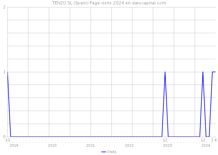TENZO SL (Spain) Page visits 2024 