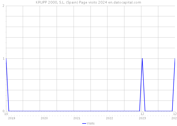 KRUPP 2000, S.L. (Spain) Page visits 2024 