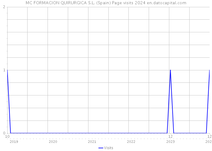 MC FORMACION QUIRURGICA S.L. (Spain) Page visits 2024 