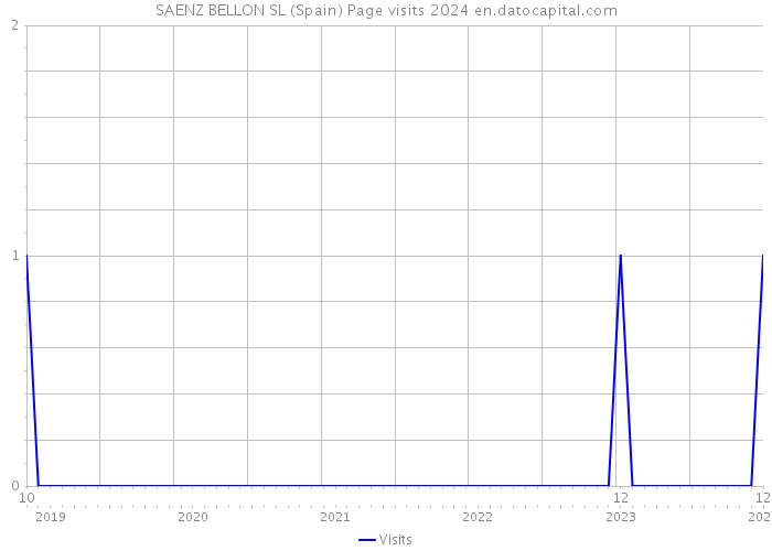 SAENZ BELLON SL (Spain) Page visits 2024 