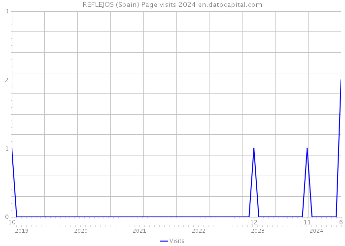 REFLEJOS (Spain) Page visits 2024 