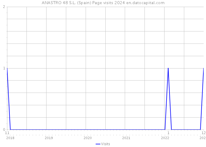 ANASTRO 48 S.L. (Spain) Page visits 2024 