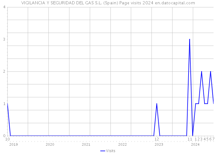 VIGILANCIA Y SEGURIDAD DEL GAS S.L. (Spain) Page visits 2024 