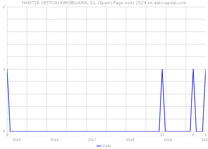 HARITZA GESTION INMOBILIARIA, S.L. (Spain) Page visits 2024 