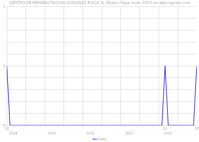 CENTRO DE REHABILITACION GONZALEZ ROCA SL (Spain) Page visits 2024 