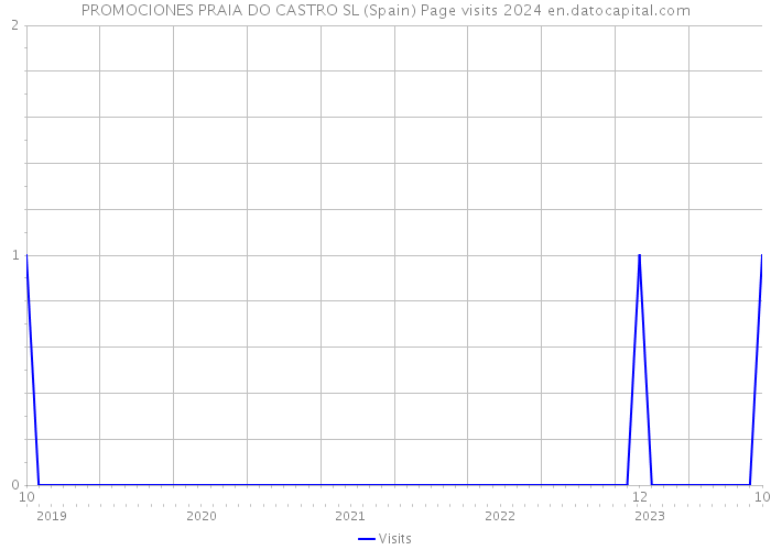 PROMOCIONES PRAIA DO CASTRO SL (Spain) Page visits 2024 