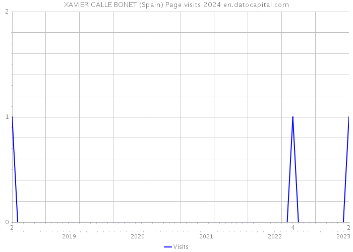 XAVIER CALLE BONET (Spain) Page visits 2024 