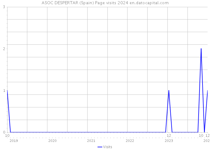 ASOC DESPERTAR (Spain) Page visits 2024 