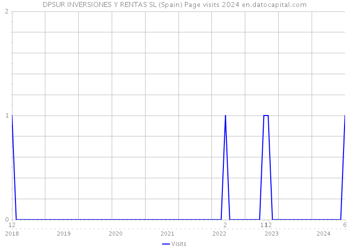 DPSUR INVERSIONES Y RENTAS SL (Spain) Page visits 2024 