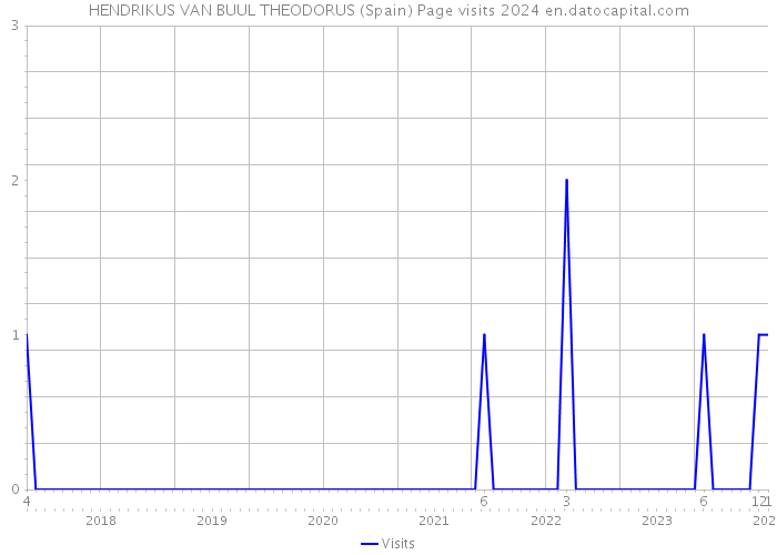 HENDRIKUS VAN BUUL THEODORUS (Spain) Page visits 2024 