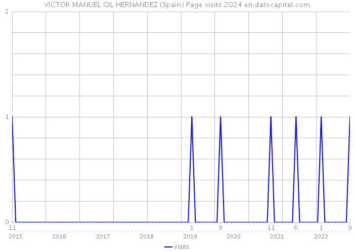 VICTOR MANUEL GIL HERNANDEZ (Spain) Page visits 2024 