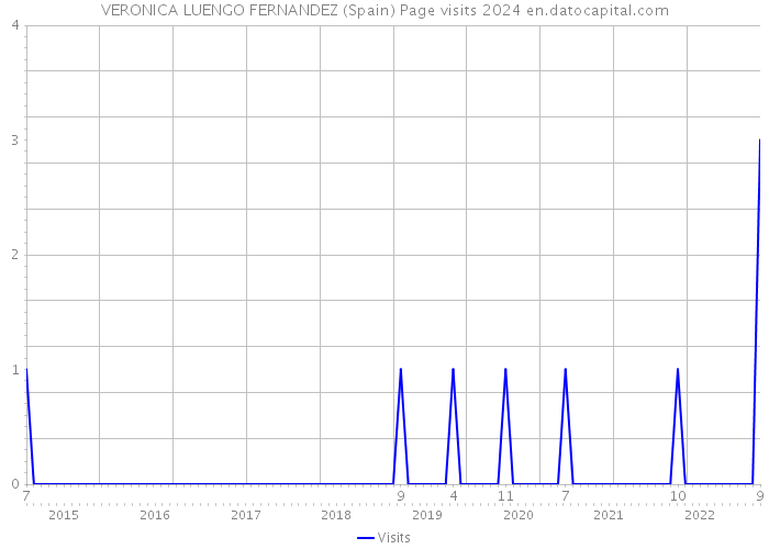 VERONICA LUENGO FERNANDEZ (Spain) Page visits 2024 