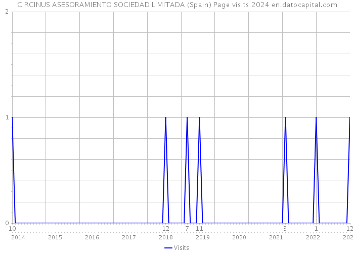 CIRCINUS ASESORAMIENTO SOCIEDAD LIMITADA (Spain) Page visits 2024 