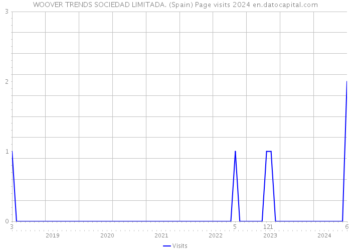 WOOVER TRENDS SOCIEDAD LIMITADA. (Spain) Page visits 2024 