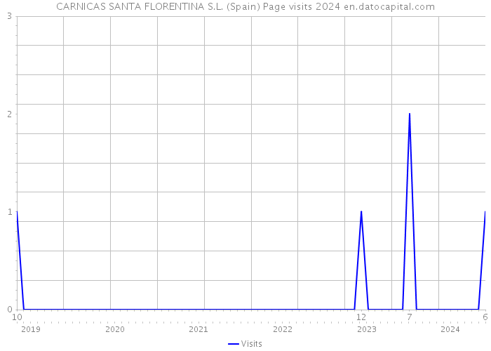 CARNICAS SANTA FLORENTINA S.L. (Spain) Page visits 2024 