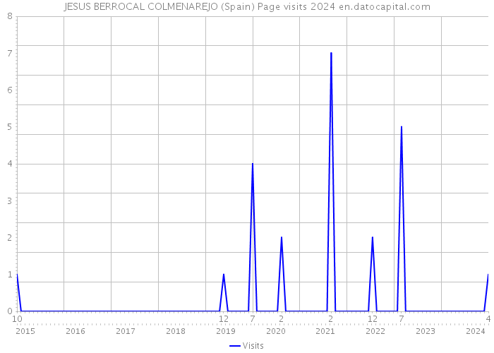 JESUS BERROCAL COLMENAREJO (Spain) Page visits 2024 
