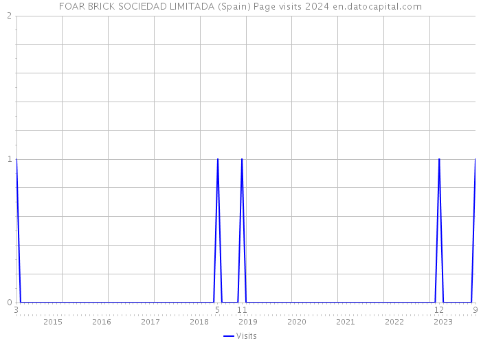 FOAR BRICK SOCIEDAD LIMITADA (Spain) Page visits 2024 